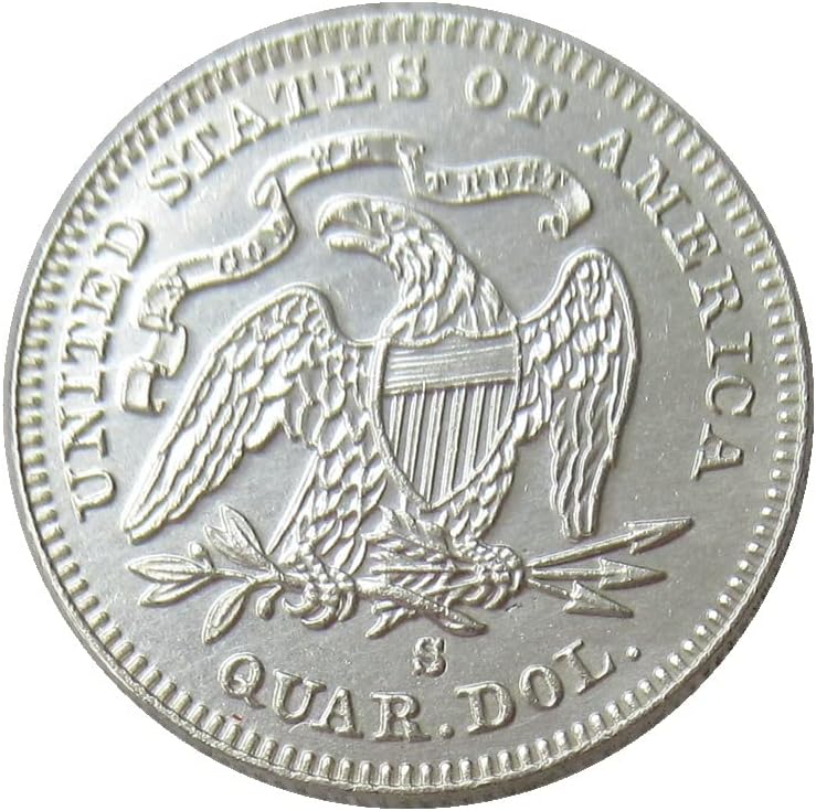 25 на Сто Флаг на САЩ 1867 г., сребърно покритие Копие на Възпоменателни монети