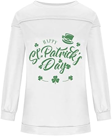 Ризата на Деня на Св. Патрик, Дамски Модни Дрехи за почивка С Принтом Букви, Блузи с Дълъг ръкав и кръгло Деколте, Универсални Блузи