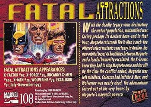 1994 Ultra X-Men Неспортивные 108 Смъртоносни Атракции Официалната Търговска картичка Marvel стандартен размер