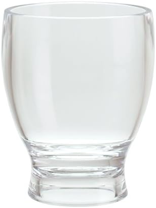 Чаша за бира Пшеница от Прозрачна Акрилна пластмаса с тегло 12 и 14 грама QG с Дебели Стени и Кръгла в основата, Комплект от 6