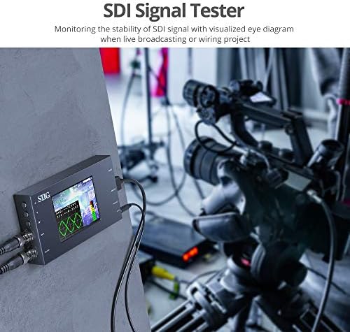 Конвертор SIIG SDI на HDMI с скейлером и монитор, изход за шлейфу SDI, 1080p 3G / HD/SD-SDI в HDMI, аудио 3.5 мм, Фигура на очите, Тест фигура, отговаря на стандарта TAA, защита срещу електростатично разреждане, Метален