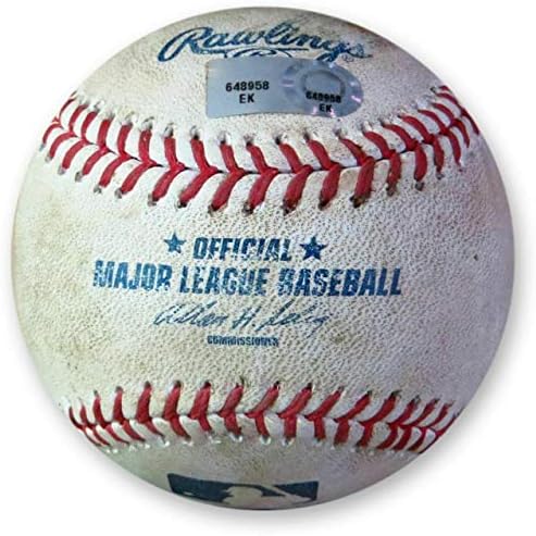 Зак Грейнке използва игра на бейзбол 27.05.14 Подаване на Доджърс Rv Бернадине EK648958 В играта, MLB, използвани бейзболни топки