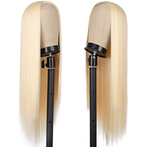 Блондинистый перука SOUTHEARTH за жени, на дълги прави с перуки, синтетични перука със странична част за ежедневна употреба по време на партита
