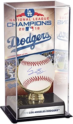 Бейзболна витрина с автограф Коуди Беллинджера Лос Анджелис Доджърс и шампиона на Националната лига през 2018 г. в Сублимированном формата с Участието на бейзболни топки с автографи