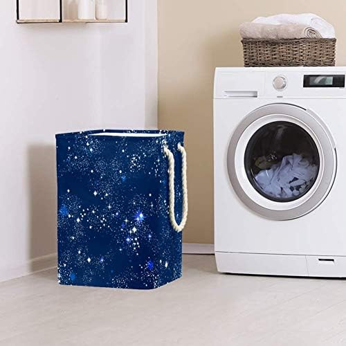 Inhomer Space Galaxy Constellation 300D Оксфорд PVC, Водоустойчив Кошница За Дрехи, Голяма Кошница за Дрехи за Одеяла Дрехи Играчки в Спалнята