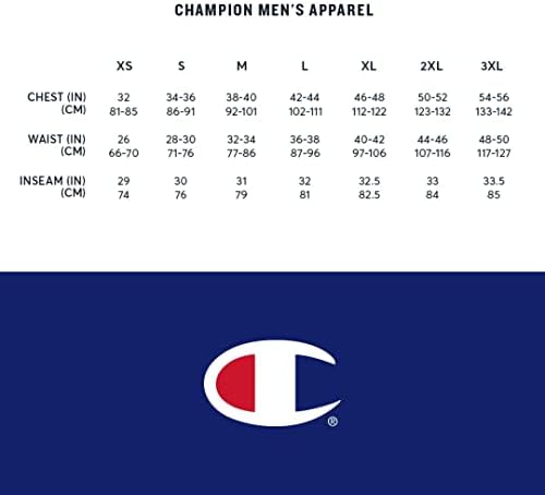 Мъжки флисовые шорти Champion's Powerblend, Средно тегло, Къси Спортни панталони с джобове 7 см