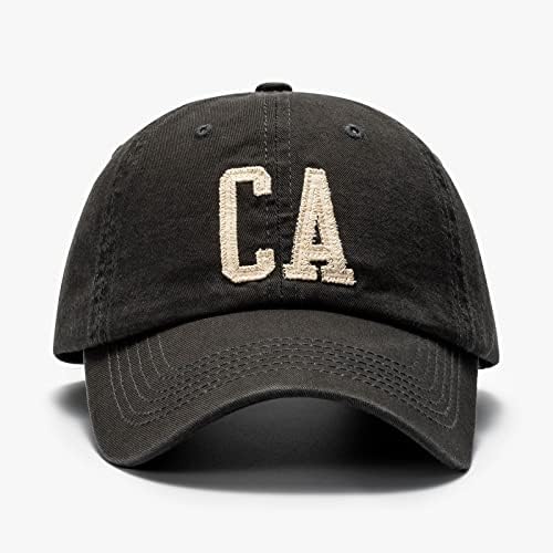 Оригиналната Калифорнийска бейзболна шапка за Жени И Мъже, Промытая Регулируема Командване бейзболна шапка, нисък профил Реколта Памучен Шапка за Татко