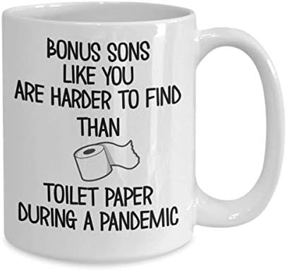 Забавна Пандемическая чаша Бонус Son С чаши за такива бонус синове като вас, да намери по-трудно, отколкото Тоалетна хартия 11 или 15 грама Бял керамичен кафе