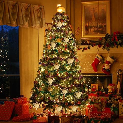 10 X Коледни Суспензии 3D Акрилни Начало Декор Коледно Дърво Украса Подвесное Прозорец Коледна Украса
