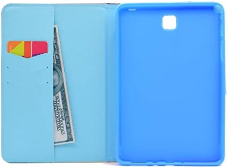 за Samsung Galaxy Tab A 8.0 SM-T350/T355 Калъф, ZXL с цветен модел, Тънък калъф-портфейл от изкуствена кожа с отделения за карти памет и стойка за таблет