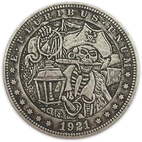 Събиране на монетите с отпечатан на Лов за пиратски съкровища 1921 г., Креативна американската 骷髅