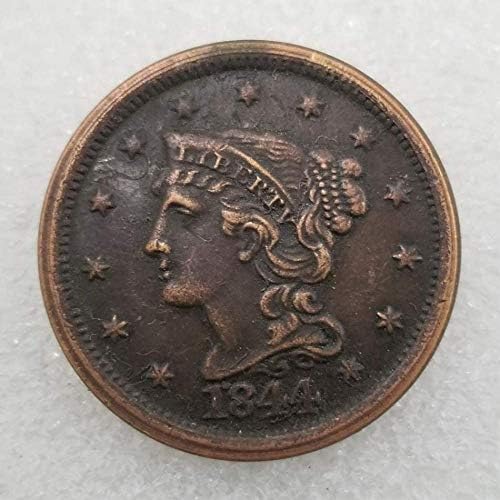 1844 Liberty Morgan Възпоменателна Монета е Точно Копие на американската Щастлив Стари Монети От Необращенного Никел American Morgan Coin Satisfaction Service