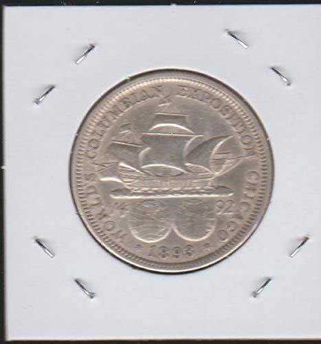 Отстъпка за Световната изложба в Колумбия 1893 г. (90% сребро) За избор на полдоллара Малки детайли