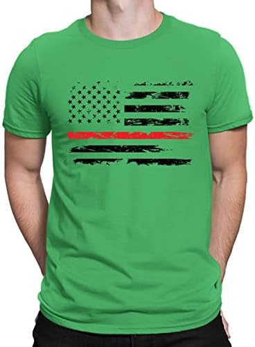 Ризи Четвърти Юли за Мъже, Патриотическая Риза, Мъжки Празнични тениска с Американския Флаг, Тениски в Звездната Ивица