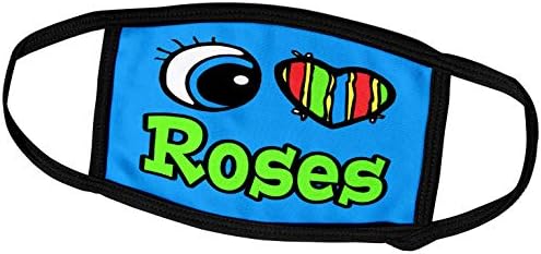 3D Роза Bright Eye Сърце I Love Roses - Капаци за лице (fc_106473_3)