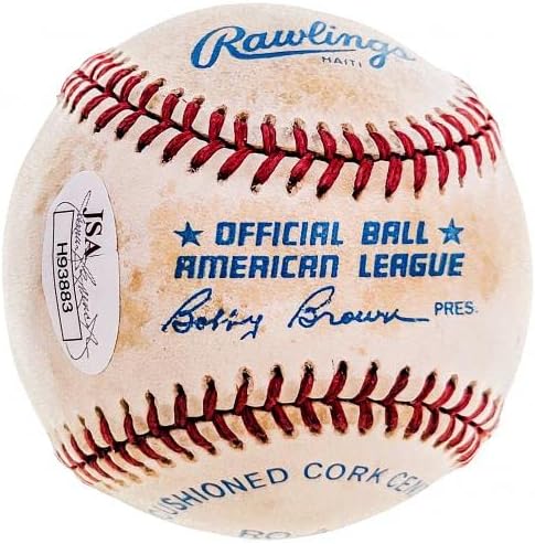Официален представител на бейзбол Ню Йорк Янкис Боби Ричардсън с автограф от JSA H93883 - Бейзболни топки С автографи
