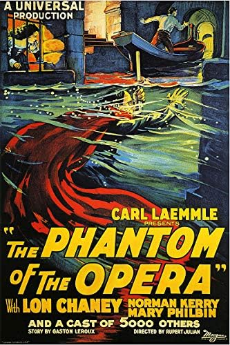 Американските подарък услуги - Ретро Постер на филма на ужасите Фантомът на операта 1-11x17