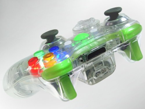 Кристално Чиста обвивка безжичен контролер Xbox 360 с led подсветка XCM (потребителски ревюта)
