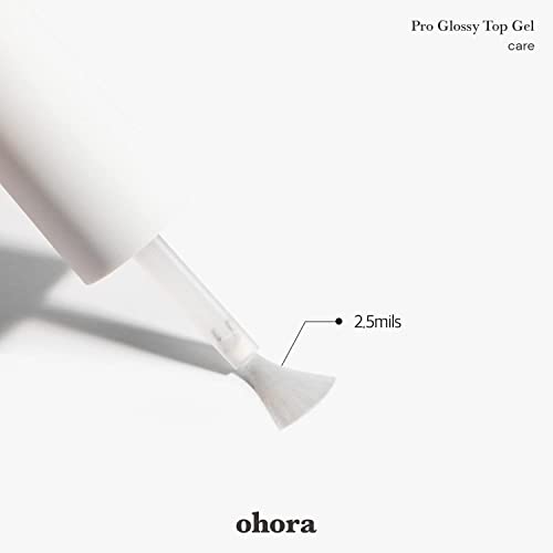 Набор от ohora Pro Glossy Top Gel (Базов) + Ленти за нокти с наполовина отвержденным гел (N Addict)
