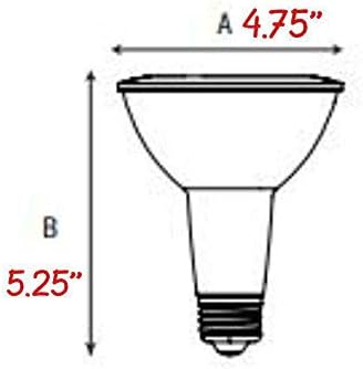 corslighting Сменяеми Лампи с нажежаема Жичка 15 W LED PAR38 Външна Номинална Прожекторная лампа 5000K Еквивалент 90 W FR01
